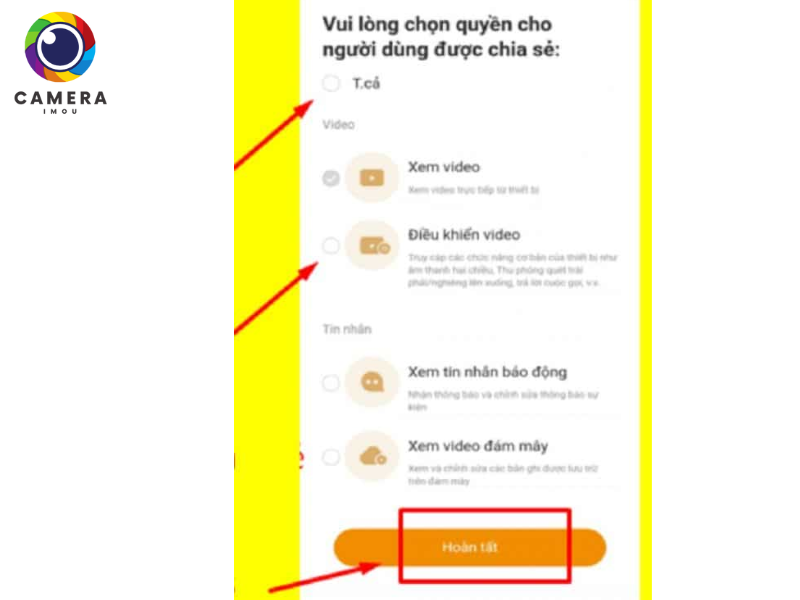 Cách chia sẻ camera Imou