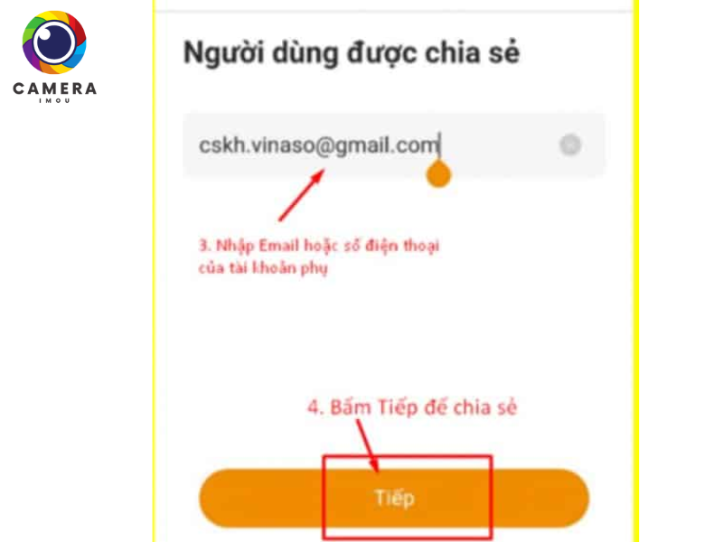 Cách chia sẻ camera Imou