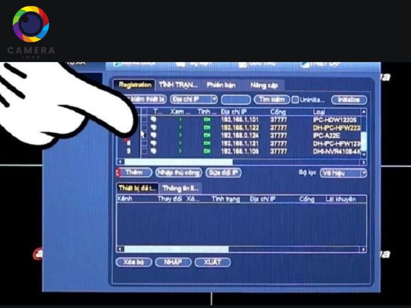 add camera IMOU vào đầu ghi Dahua