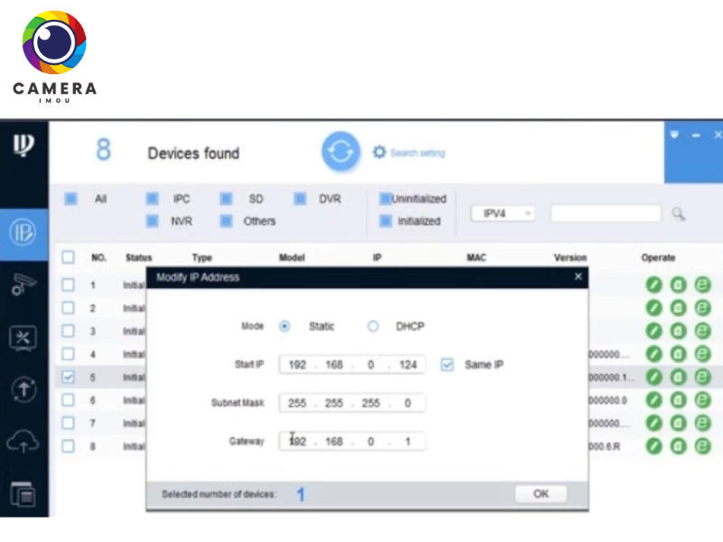 add camera IMOU vào đầu ghi Dahua