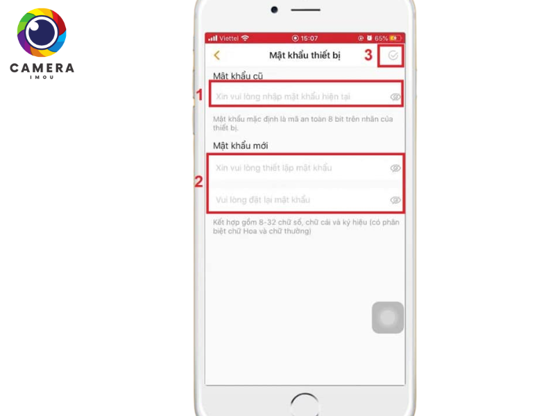 cách đổi mật khẩu camera Imou