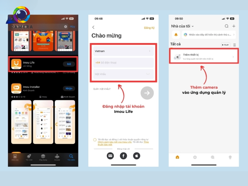cách xóa video trên camera Imou