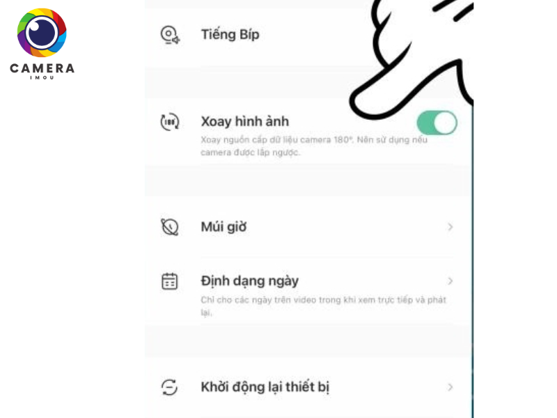 cách xoay Camera Imou